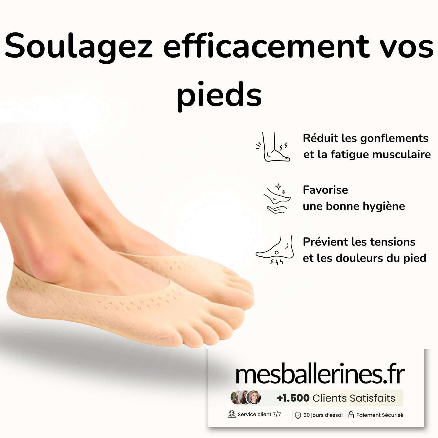 Chaussettes orthopédiques de compression